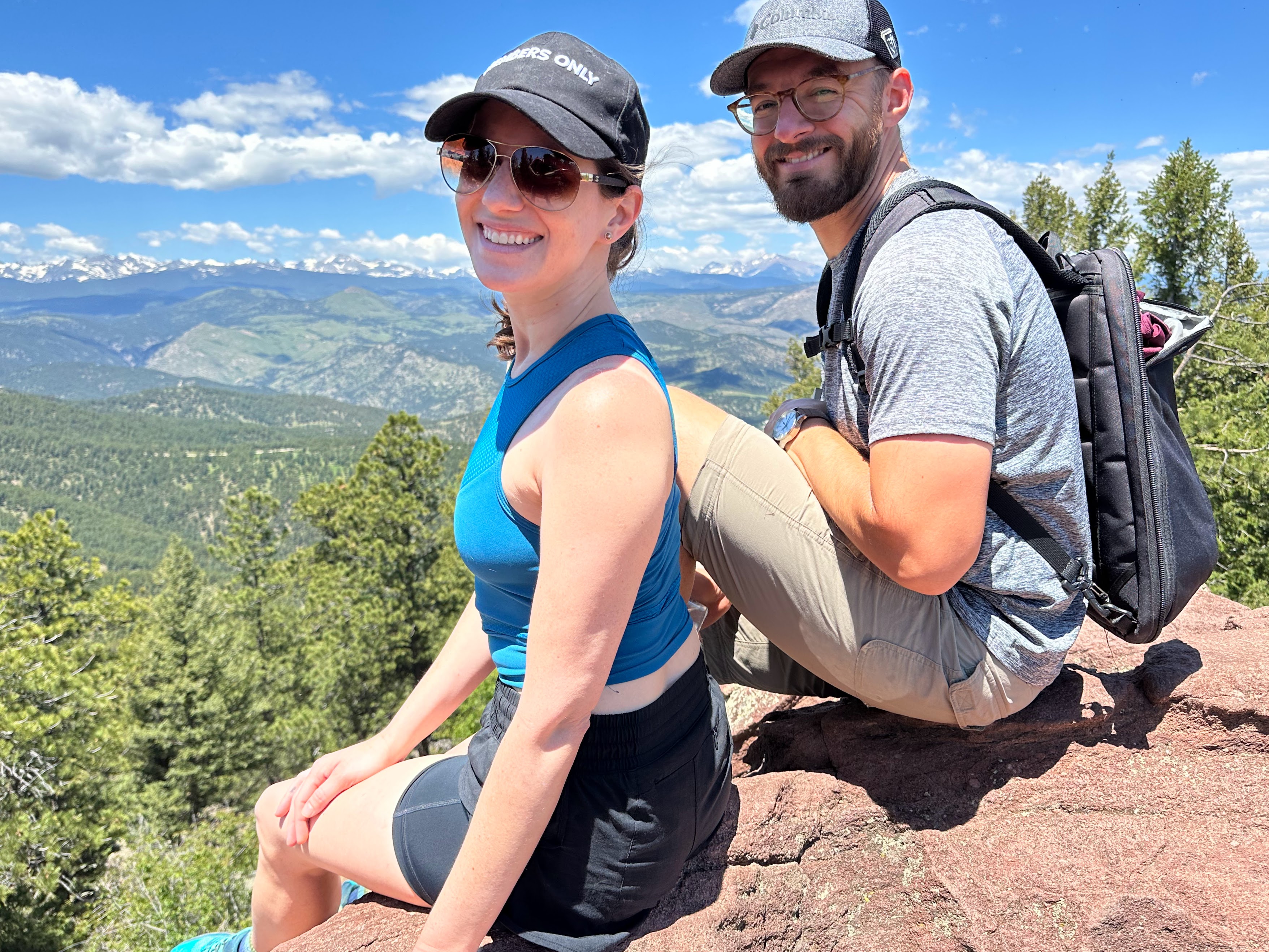 Libby and I sat atop the peak of Green Mountain just outside Boulder, Colorado